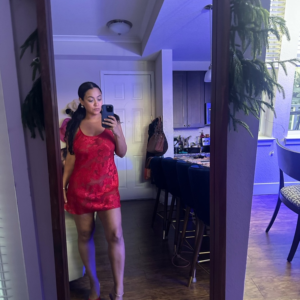 Morgan Taylor Scarlet Lace Chemise